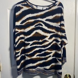 Alfred Dunner 3/4 Sleeves Top, XL